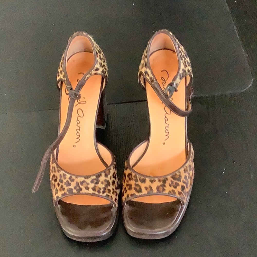 David Aaron “Fast Pony” Leopard Print S6.5 Heels - image 1